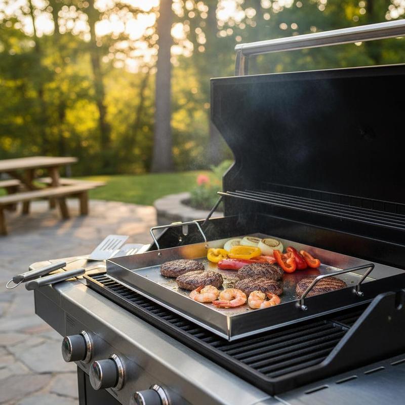 Camping Cooking Hot Plate - Universal Flat Top Griddle 18x16 Inch