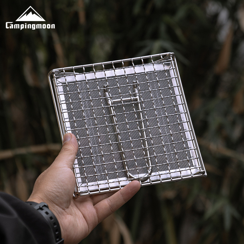 Camping Cooking Fire - CAMPINGMOON Outdoor Camping 304 Stainless Steel