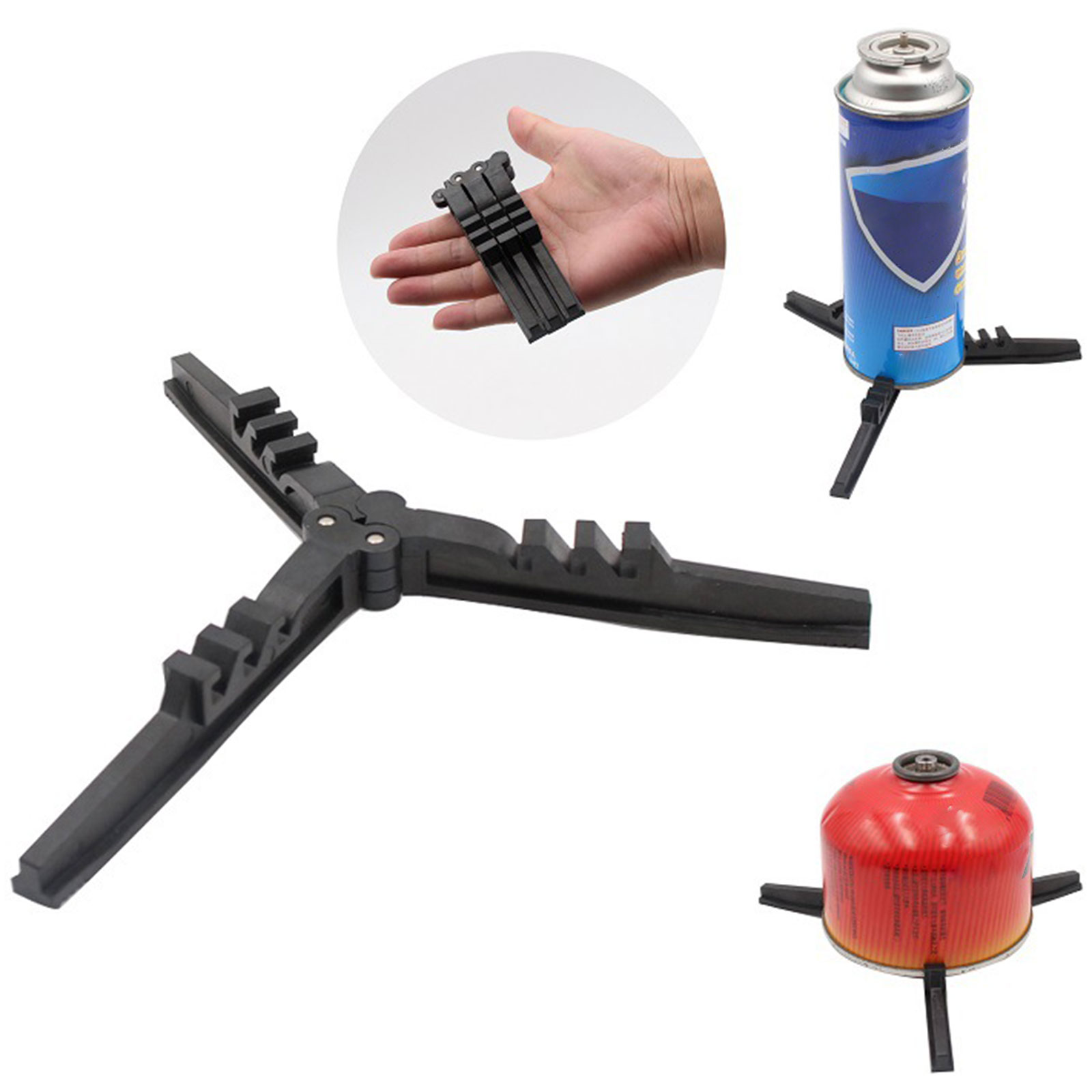 Camping Cooking Tripod - Outdoor Camping Gas Tank Stove Base