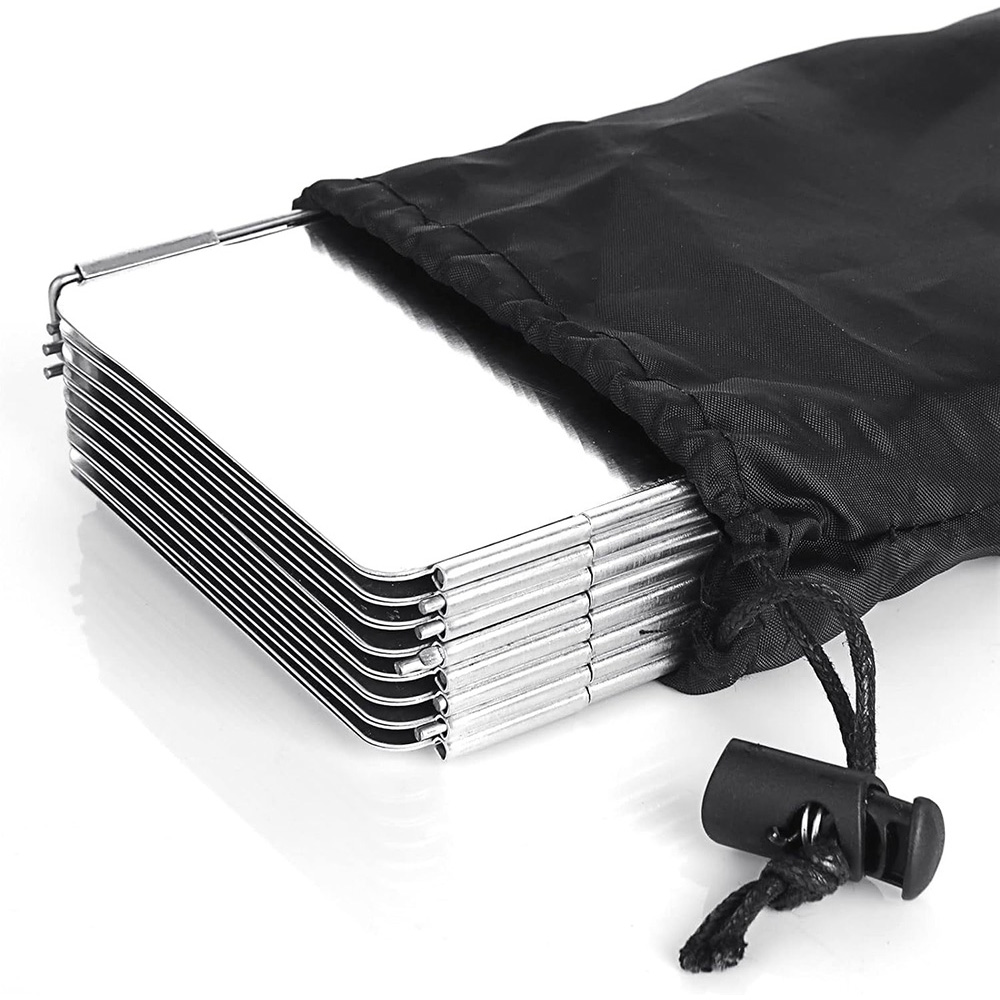 Camping Cooking Tripod - Lightweight Folding Camping Stove Windshield 9/10/8