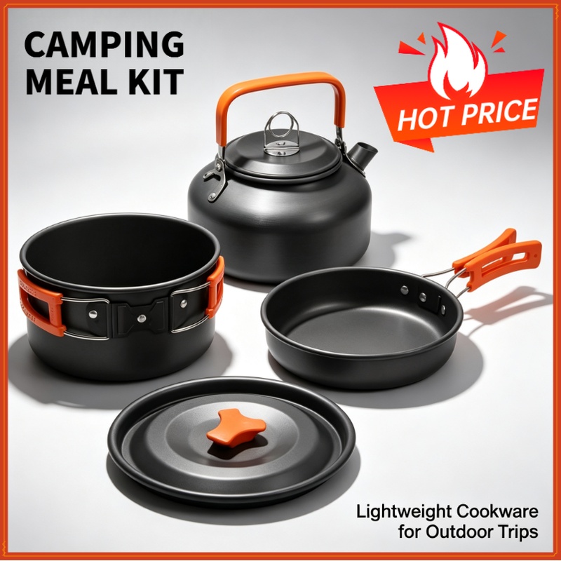 Camping Cooking Set With Bag - Camping Cooking set Camping Cookware Travel