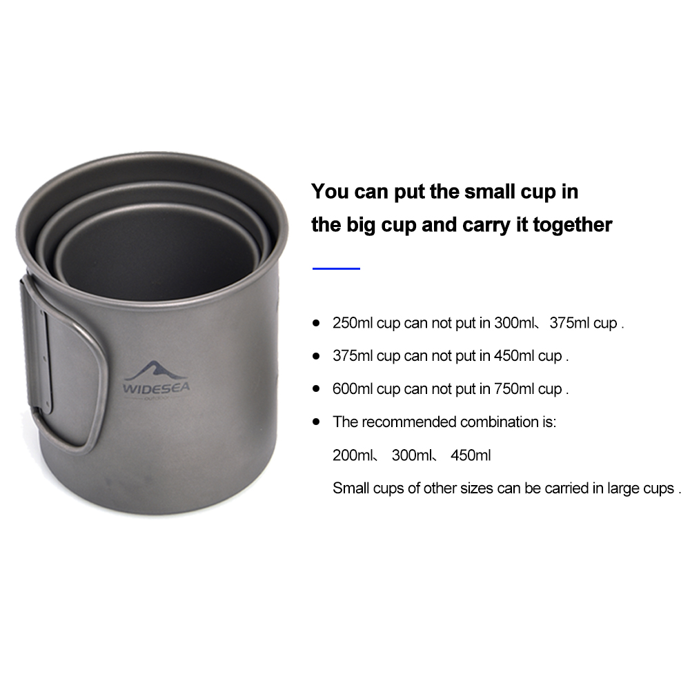 Widesea Camping Mug Titanium C - огляд і ціна Camping Cooking Set Jetboil