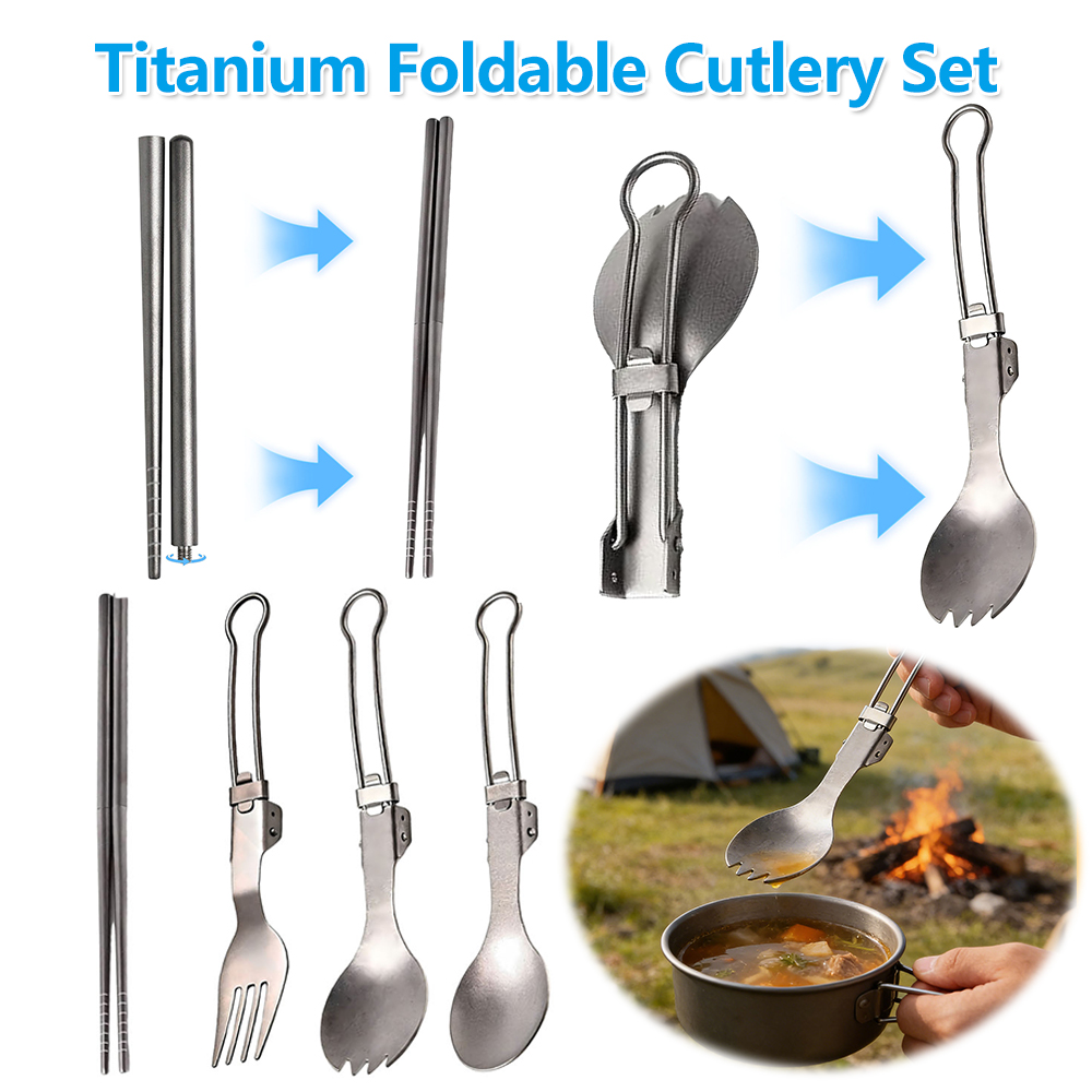 1Set Stainless Steel Camping C - огляд і ціна Camping Cooking Sets