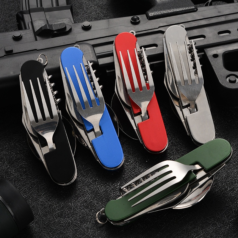 4 in 1 Folding Tableware Detac - огляд і ціна Camping Cooking Survival