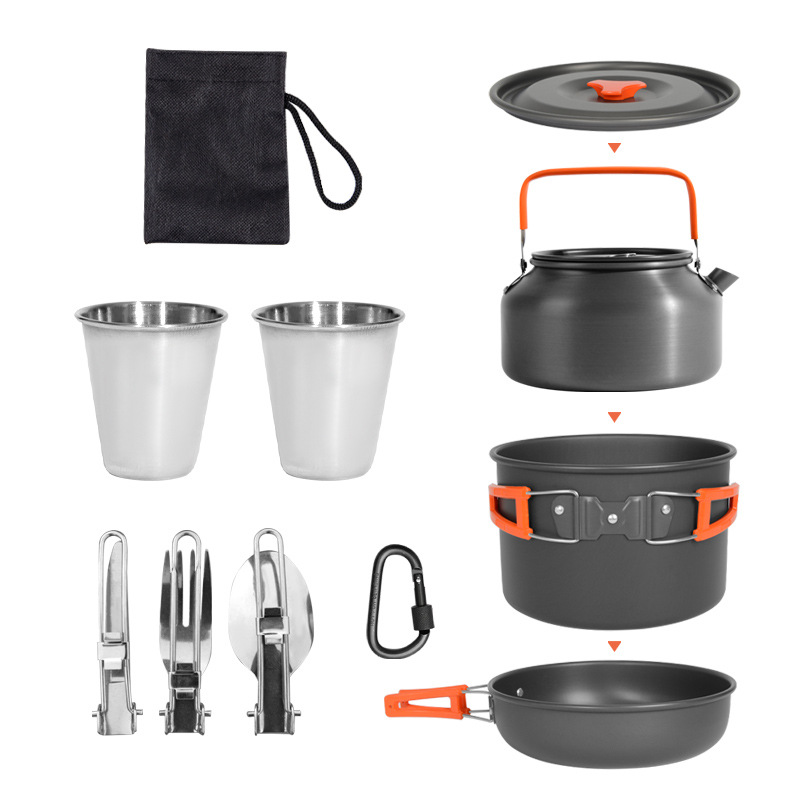 DS-308 Outdoor large capacity  - огляд і ціна Camping Cooking Set Ds 308