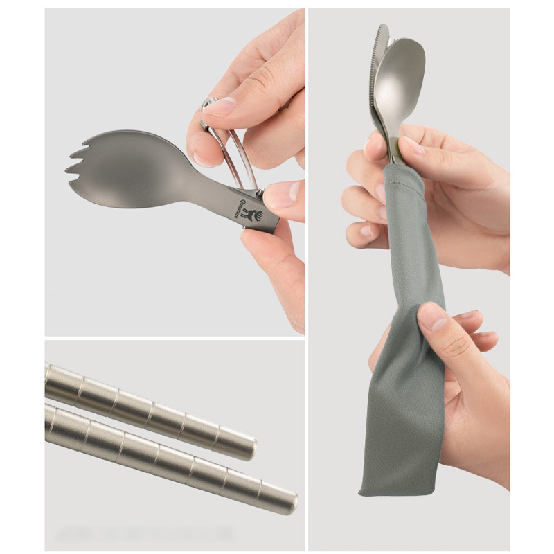 Camping Titanium Spork Spoon O - огляд і ціна Camp Spork Set