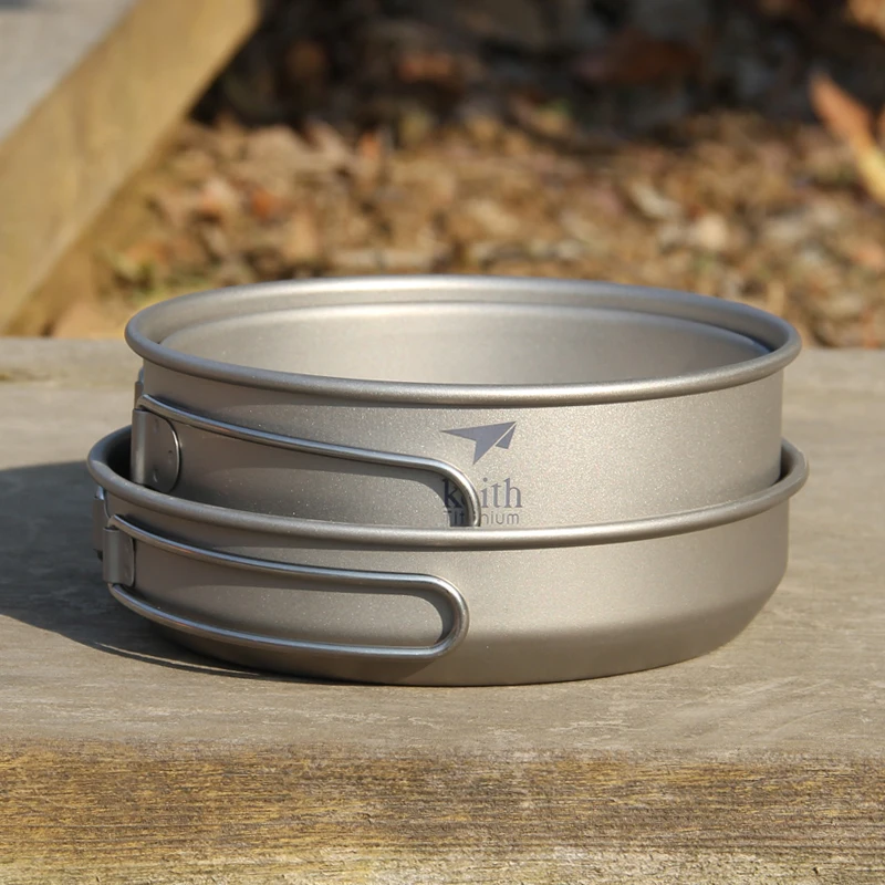 Keith 3PCS Titanium Cookware P - огляд і ціна Camping Cooking Survival
