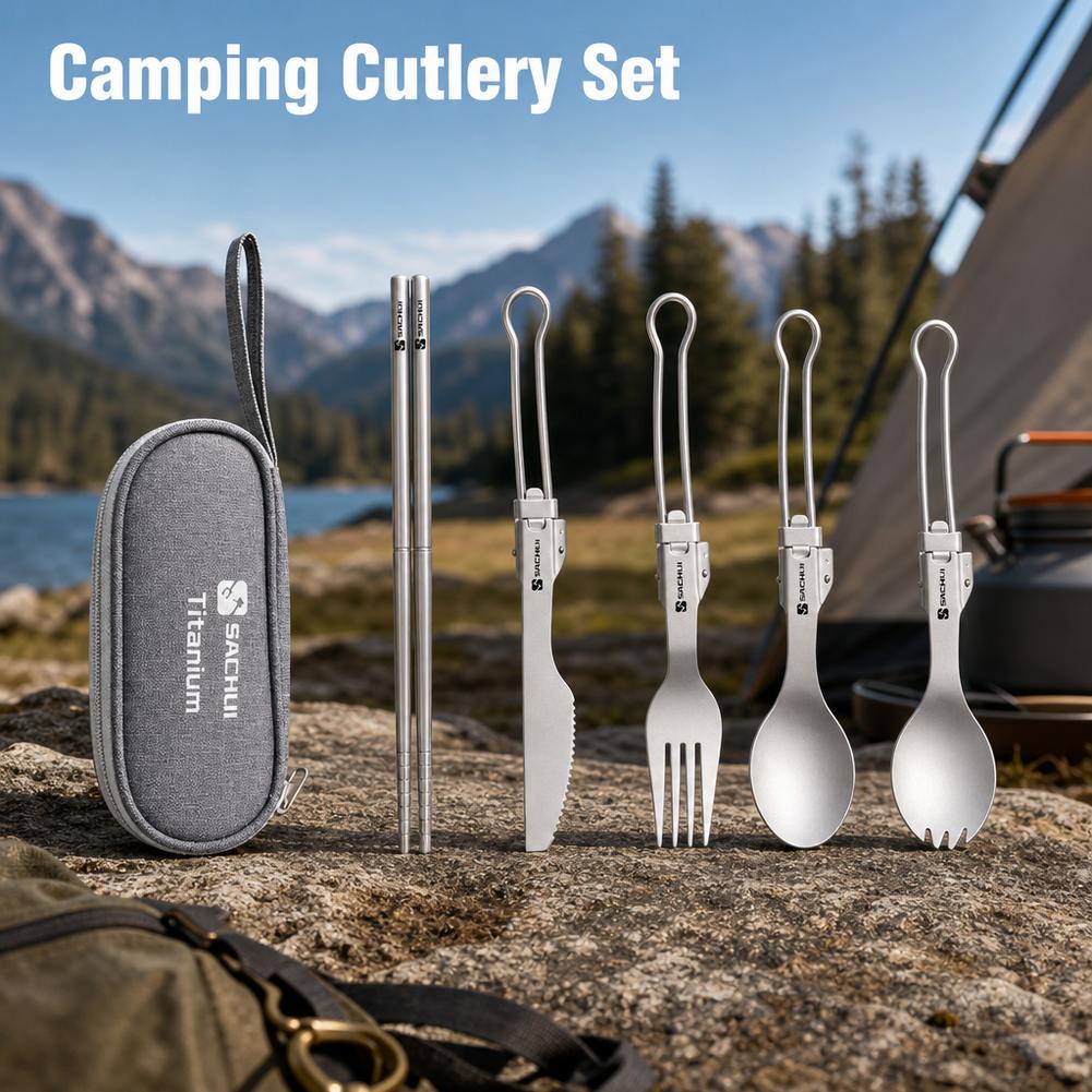 Titanium Camping Spork Cutlery - огляд і ціна Camp Spork Set