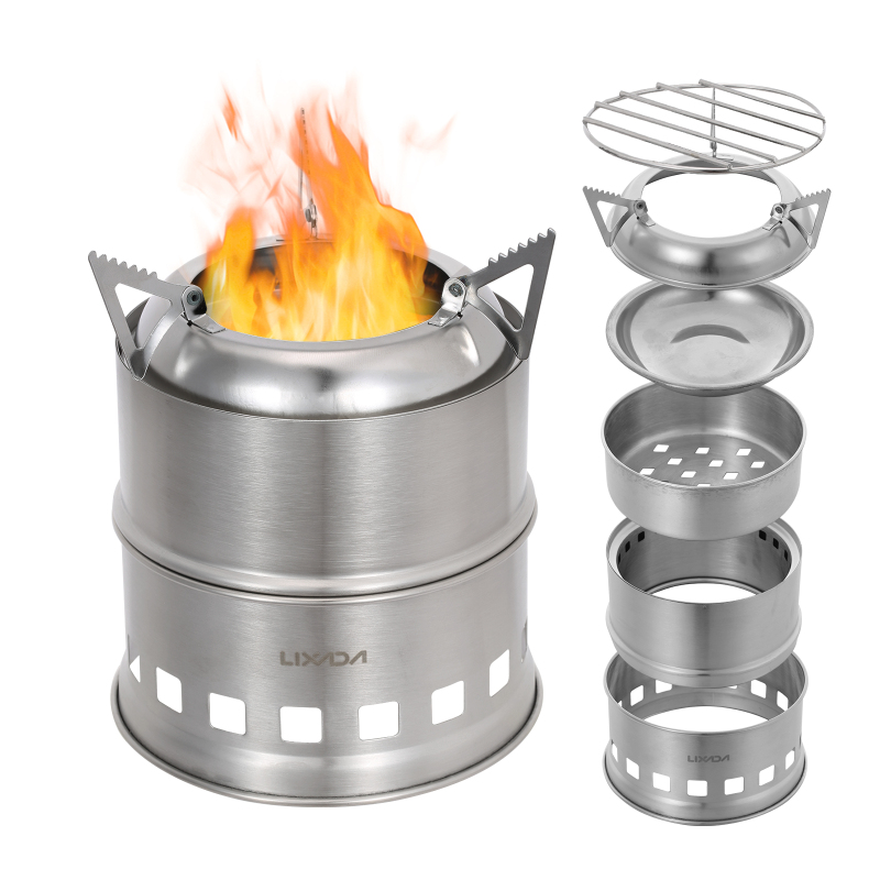 Lixada Stainless Steel Wood St - огляд і ціна Camping Cooking Alcohol