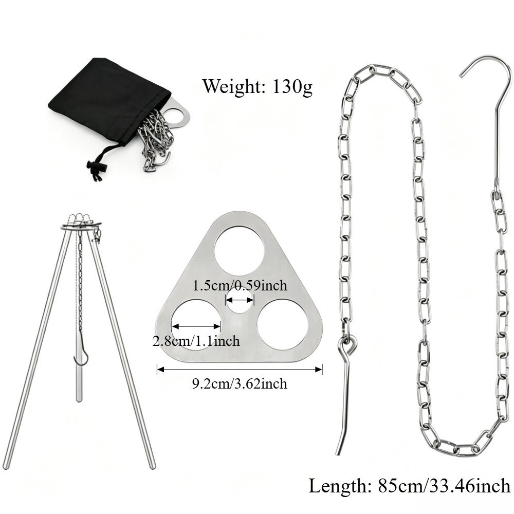 Adjustable Camping Tripod for  - огляд і ціна Camping Cooking Tripod