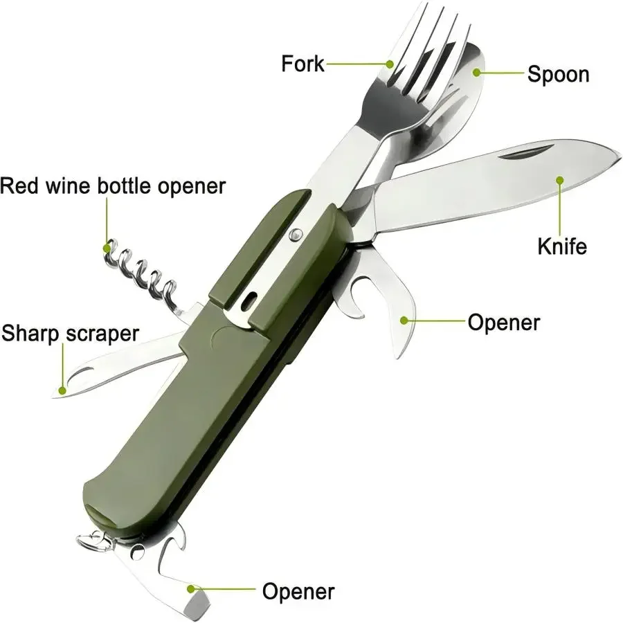 Camping Gear 5-in-1 Stainless  - огляд і ціна Camping Cooking Survival