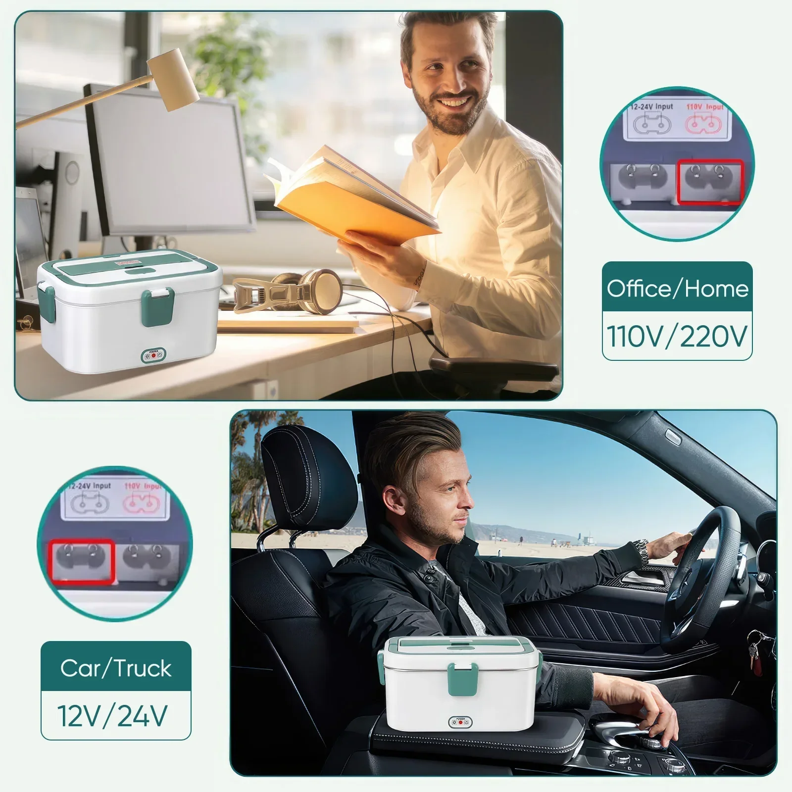Electric Lunch Box Food Warmer - огляд і ціна Camping Cooking Electric