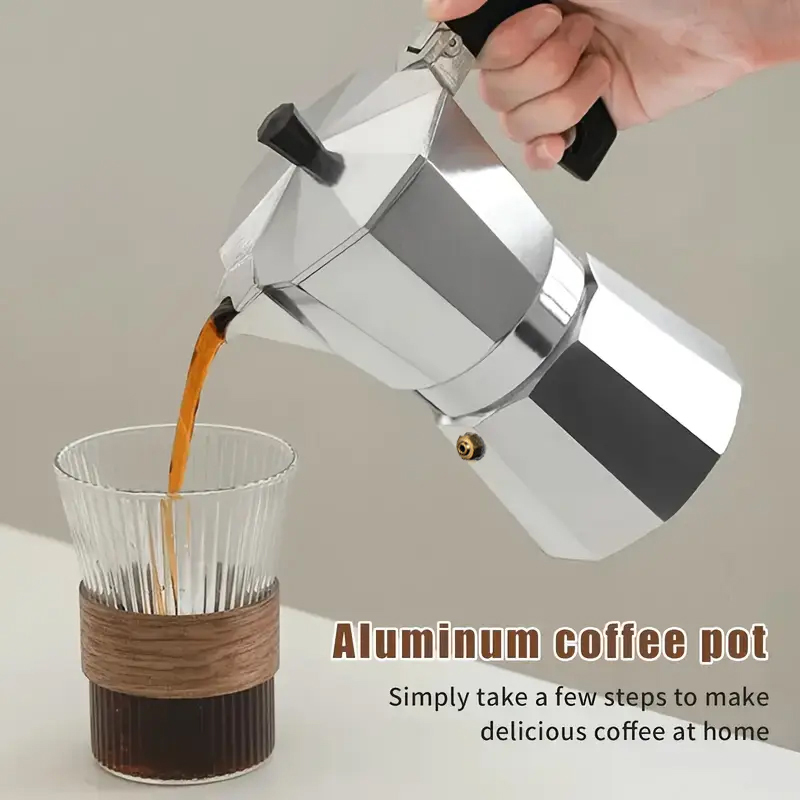 Classic Aluminum Moka Pot 50-3 - огляд і ціна Camping Cooking Utensils