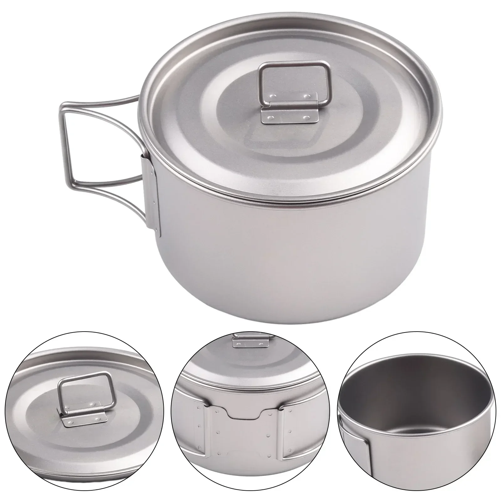 Titanium Bowl With Folding Han - огляд і ціна Camping Cooking Survival