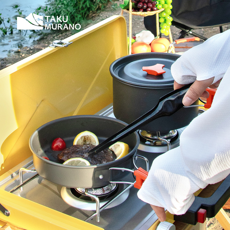 Camping Cookware Set Outdoor C - огляд і ціна Camping Cooking Set With Bag