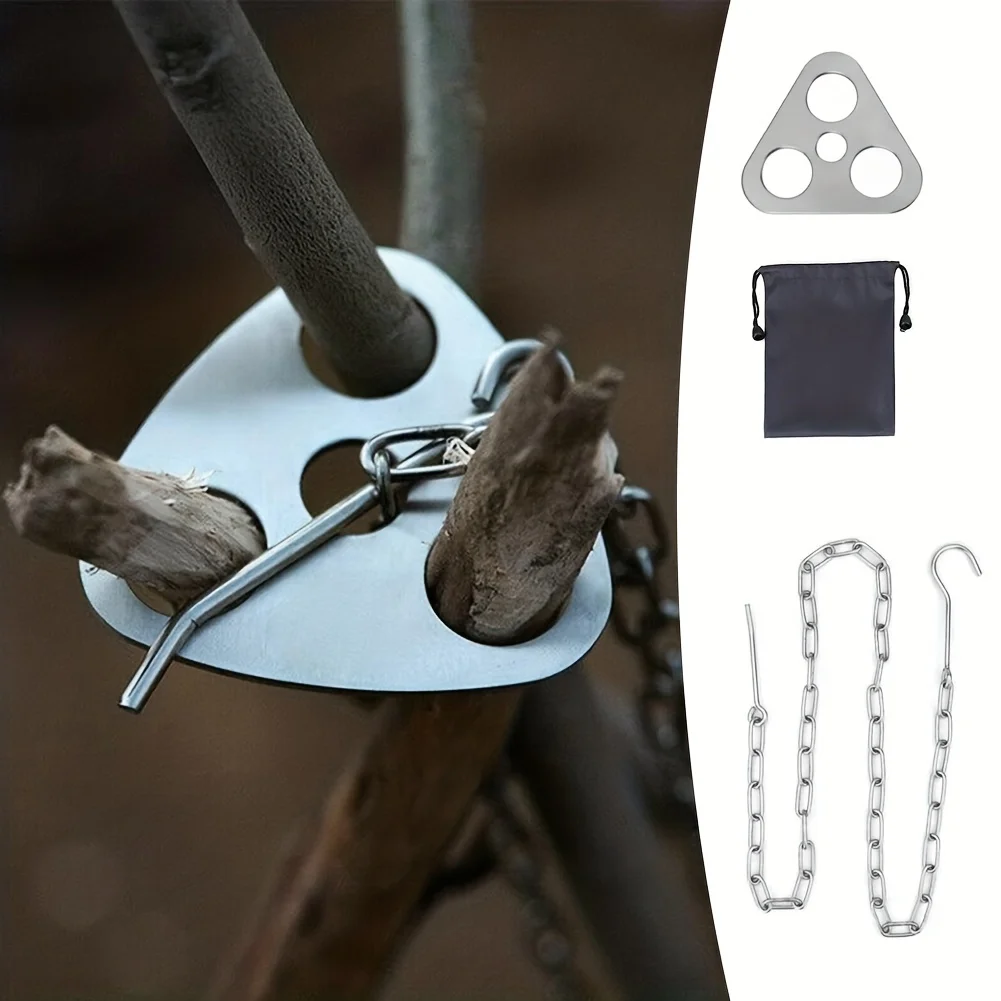 Outdoor BBQ Tripod Portable De - огляд і ціна Camping Cooking Tripod