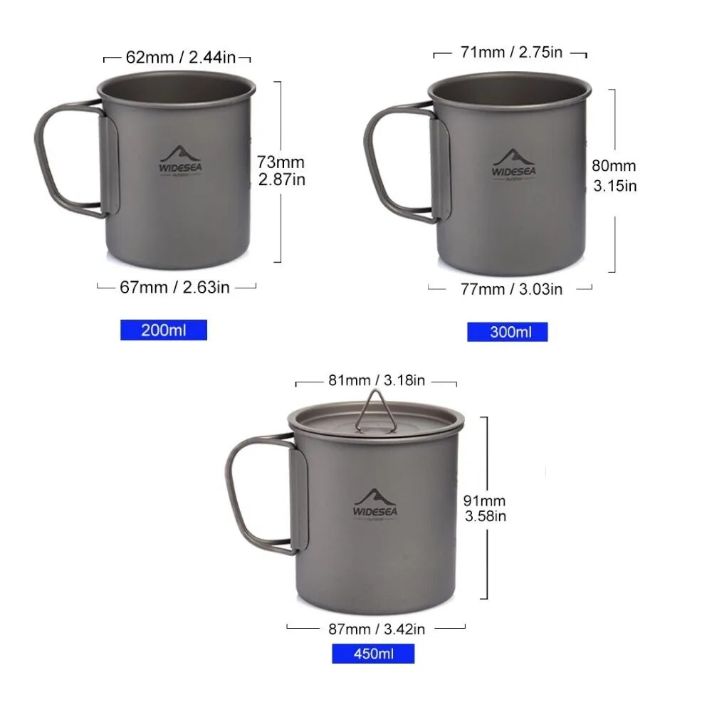Widesea Camping Mug Titanium C - огляд і ціна Camping Cooking Set Jetboil