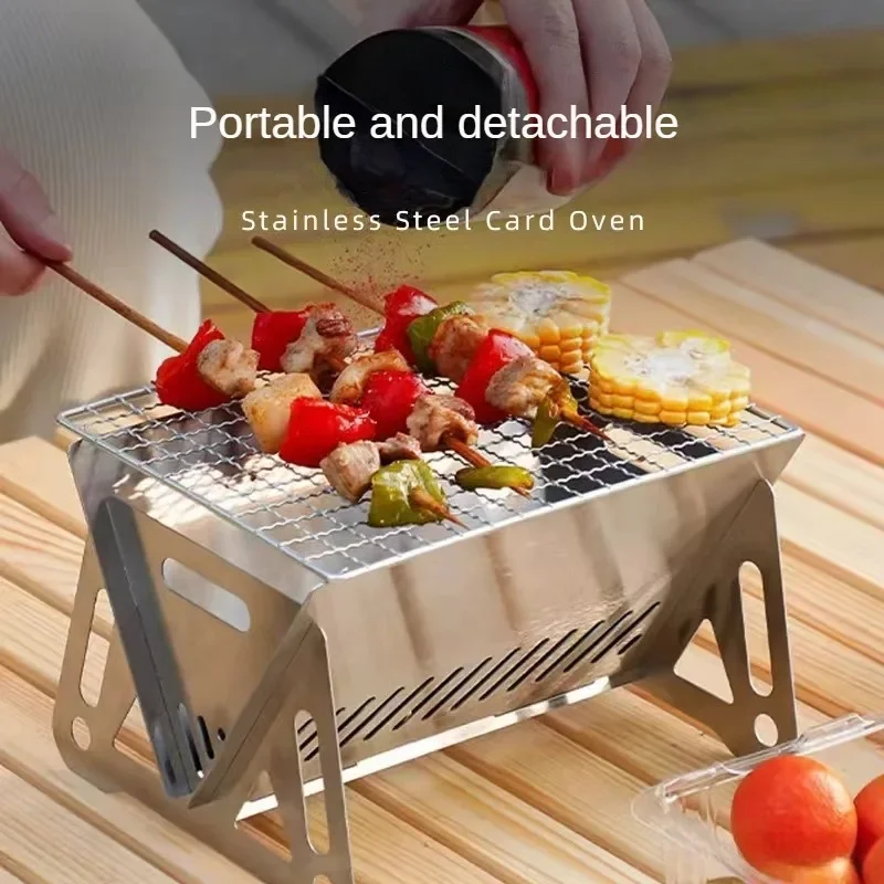 Portable Folding Barbecue Gril - огляд і ціна Camping Cooking Tripod